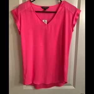 XS hot pink Gramercy dress top from Express